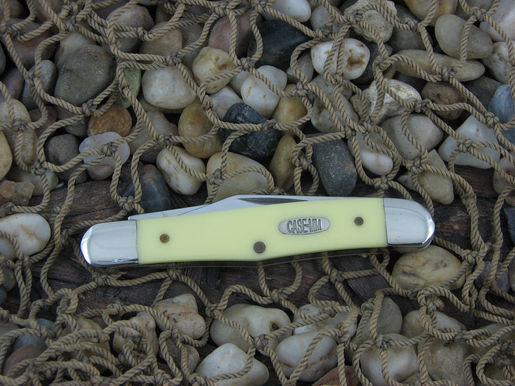Case Millennium 2000 Yellow Delrin Pen Knife with TruSharp steel 3208 MM224