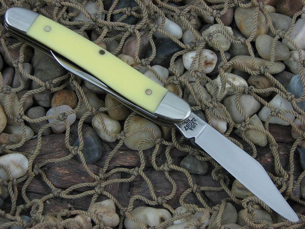 Case Millennium 2000 Yellow Delrin Jack Knife with TruSharp steel 32087  MM224