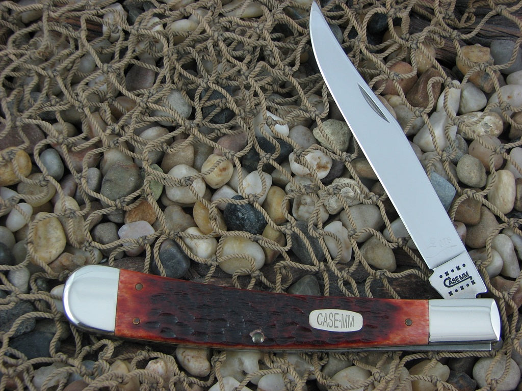 Case Millennium 2000 Chestnut Bone Banana Trapper with TruSharp steel 6151 