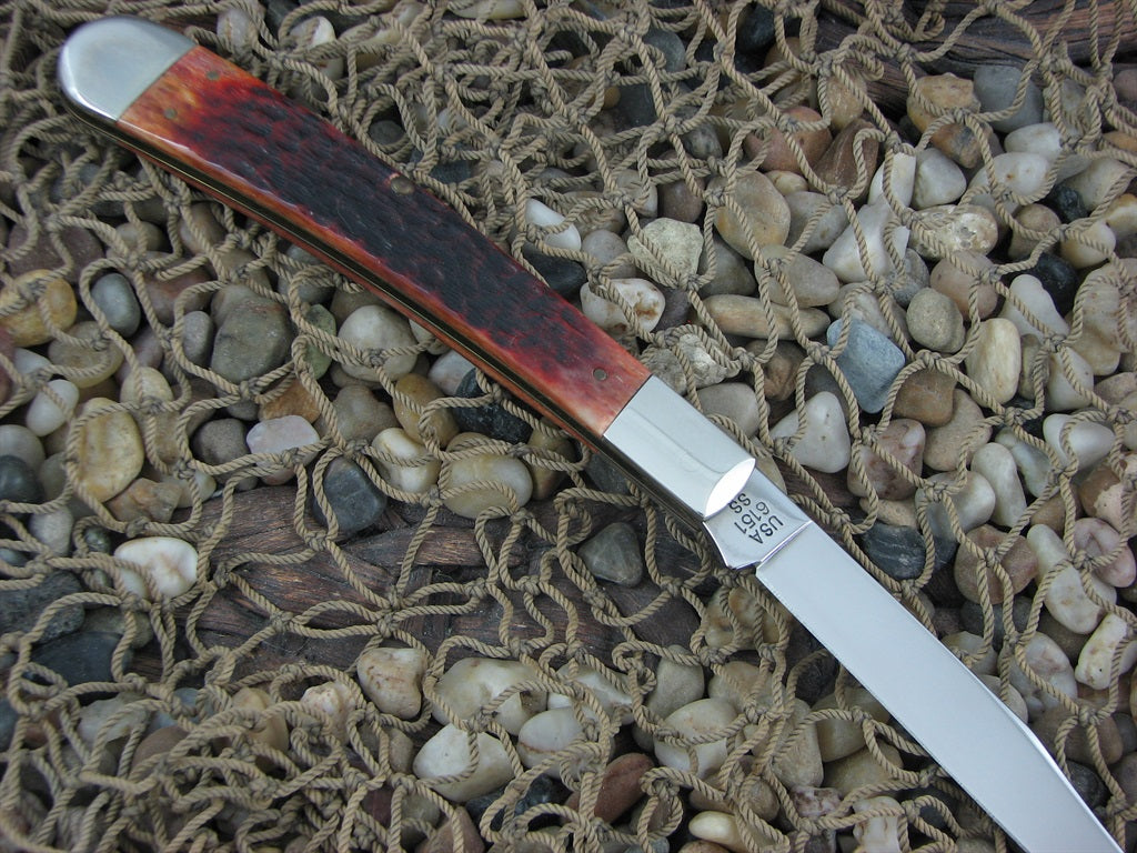 Case Millennium 2000 Chestnut Bone Banana Trapper with TruSharp steel 6151 MM078