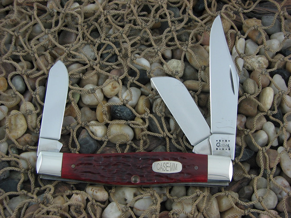 Case Millennium 2000 Red Bone Large Stockman with TruSharp steel 6375 