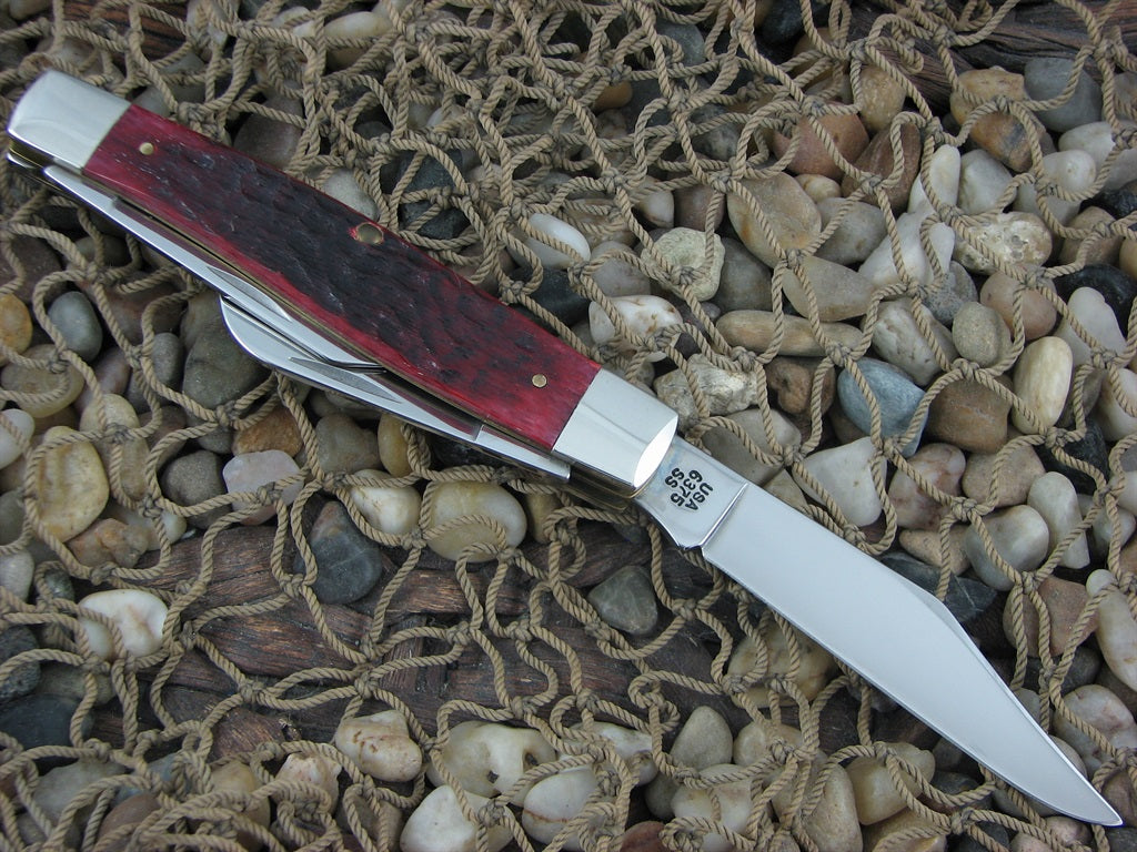 Case Millennium 2000 Red Bone Large Stockman with TruSharp steel 6375 MM078