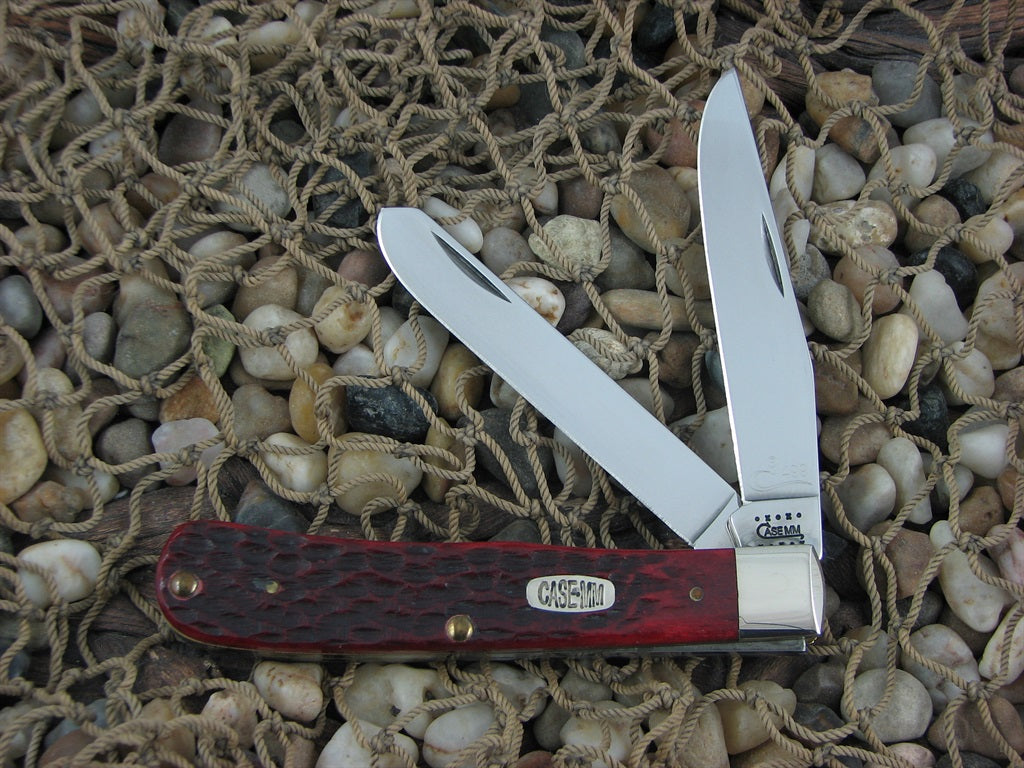 Case Millennium 2000 Red Bone Barehead Trapper with TruSharp steel 6254 