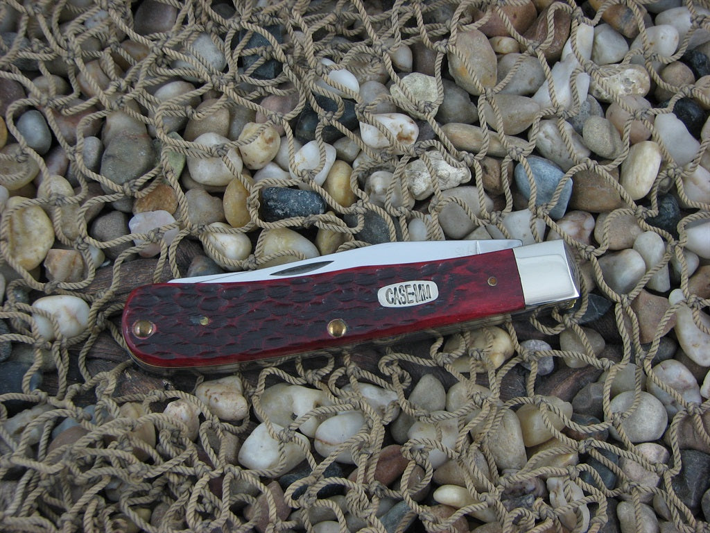 Case Millennium 2000 Red Bone Barehead Trapper with TruSharp steel 6254 MM499