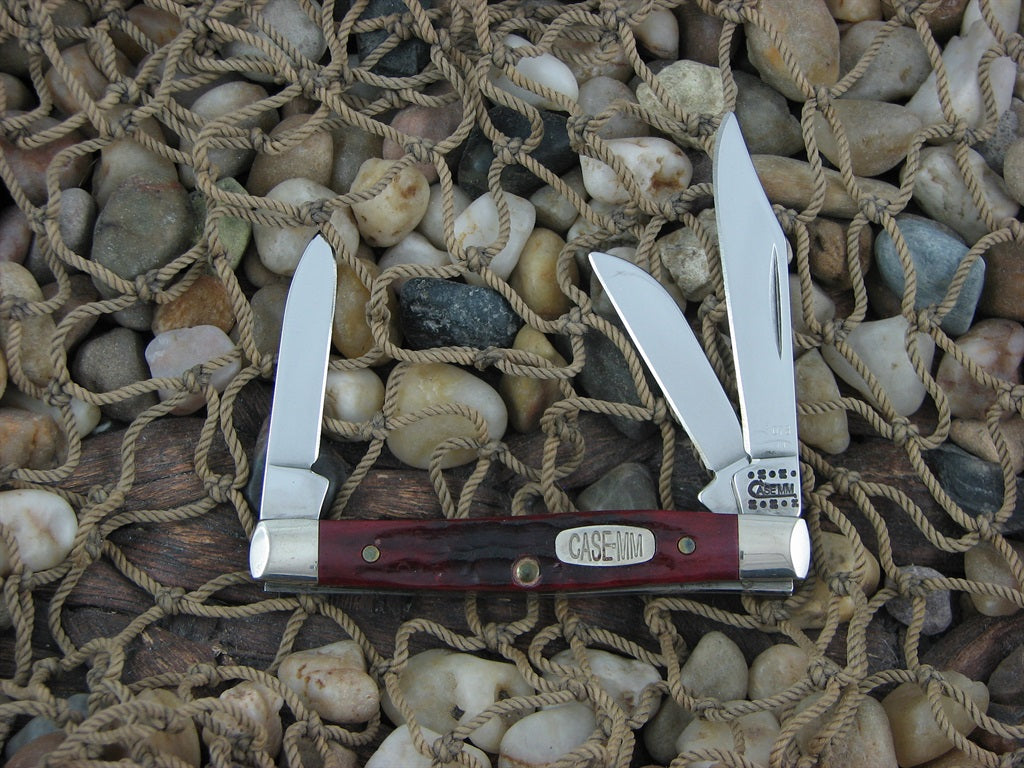 Case Millennium 2000 Red Bone Small Stockman with TruSharp steel 6333 
