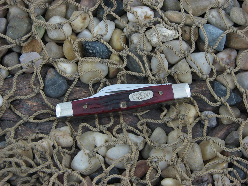 Case Millennium 2000 Red Bone Small Stockman with TruSharp steel 6333 MM078