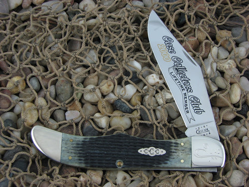 Case Cutlery 2000 Moss Green Bone Folding Hunter with TruSharp steel 6165 1/2