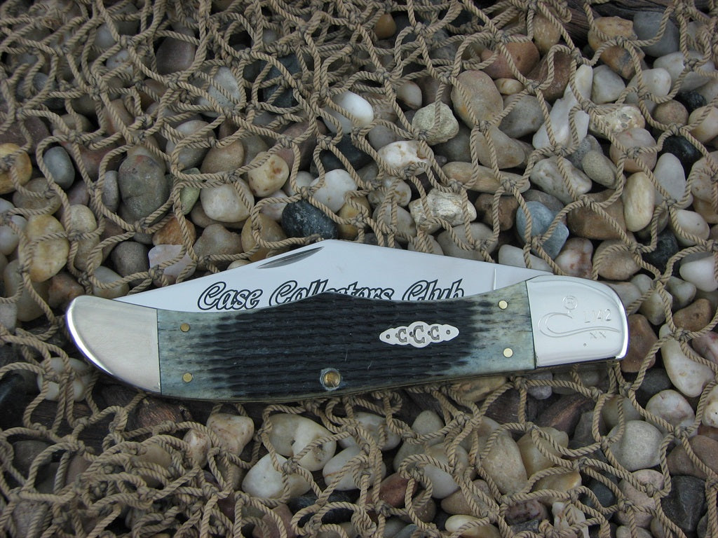 Case Cutlery 2000 Moss Green Bone Folding Hunter with TruSharp steel 6165 1/2