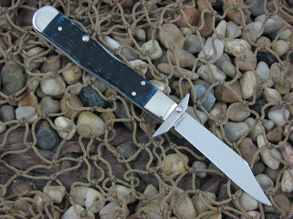 Case Collectors Club 2005 Mediterranean Blue Bone Cheetah Cub with TruSharp steel 611 1/2 07507