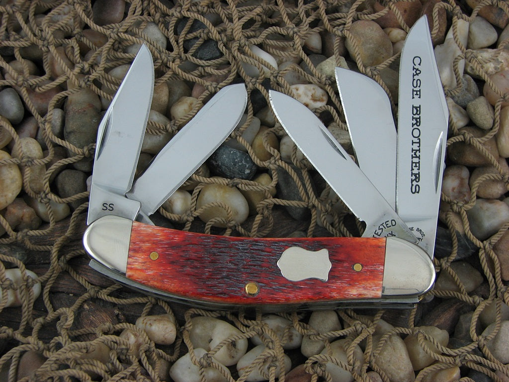 Case Cutlery Brothers Chestnut Bone Sowbelly with TruSharp steel 6539