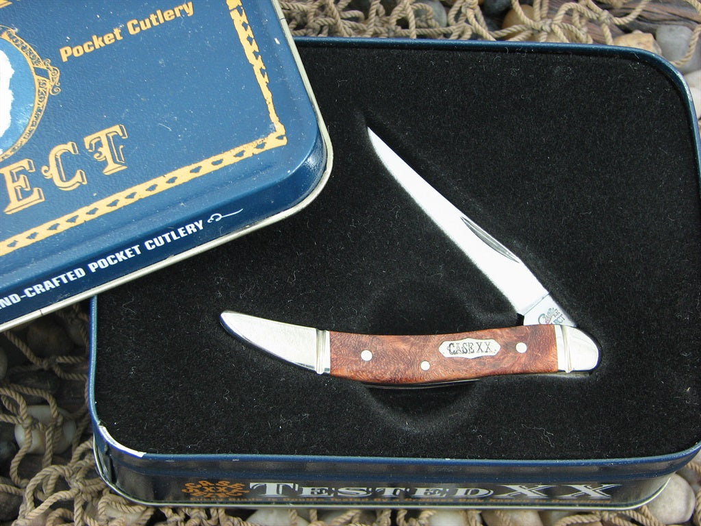 Case Select 2006 Amboyna Burl Tiny Toothpick with TruSharp steel 610096 05410