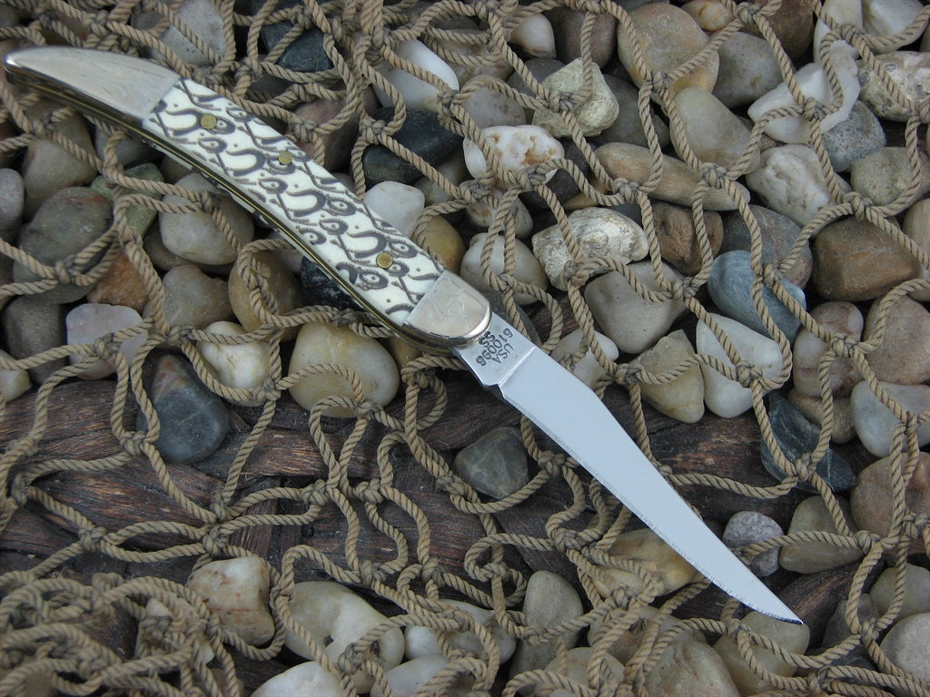 Case Cutlery 2005 White OCC Bone Tiny Toothpick with TruSharp steel 610096