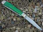 Case Cutlery 2005 Custom Chopper Green Bone Trapper TruSharp 6254 01567