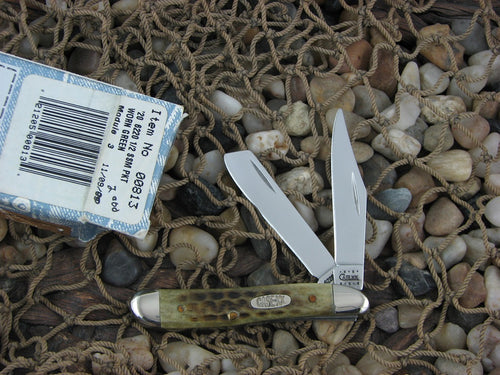 Case Knives 2000 Green PocketWorn Bone Trapper Nut with TruSharp steel 6220.5 00813