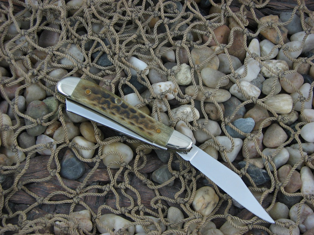 Case Knives 2000 Green PocketWorn Bone Trapper Nut TruSharp 6220.5 00813