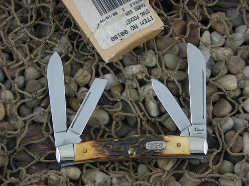 Case Knives 1999 Burnt Stag Congress with TruSharp steel 54052 00180