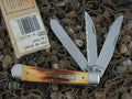 Case Knives 1998 Burnt Stag Trapper with TruSharp steel 5354 01023