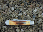 Case Knives 1998 3 Blade Burnt Stag Trapper Scout TruSharp steel 5354 01023 NM
