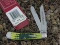 Case Knives 2002 Green Apple Bone Trapper with TruSharp steel 6254 11075