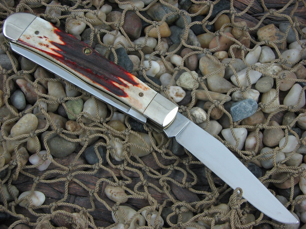 Case Knives 1997 Red Stag Trapper with TruSharp steel 5254 01520