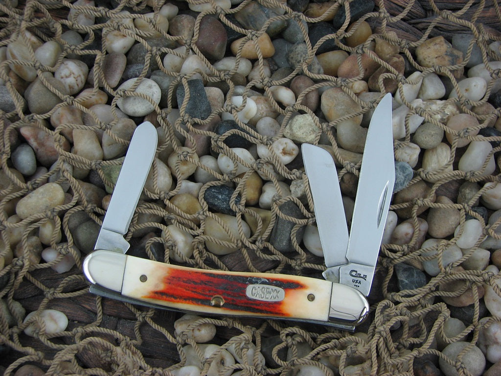 Case Knives 1997 Red Stag Stockman with TruSharp steel 5318 01713