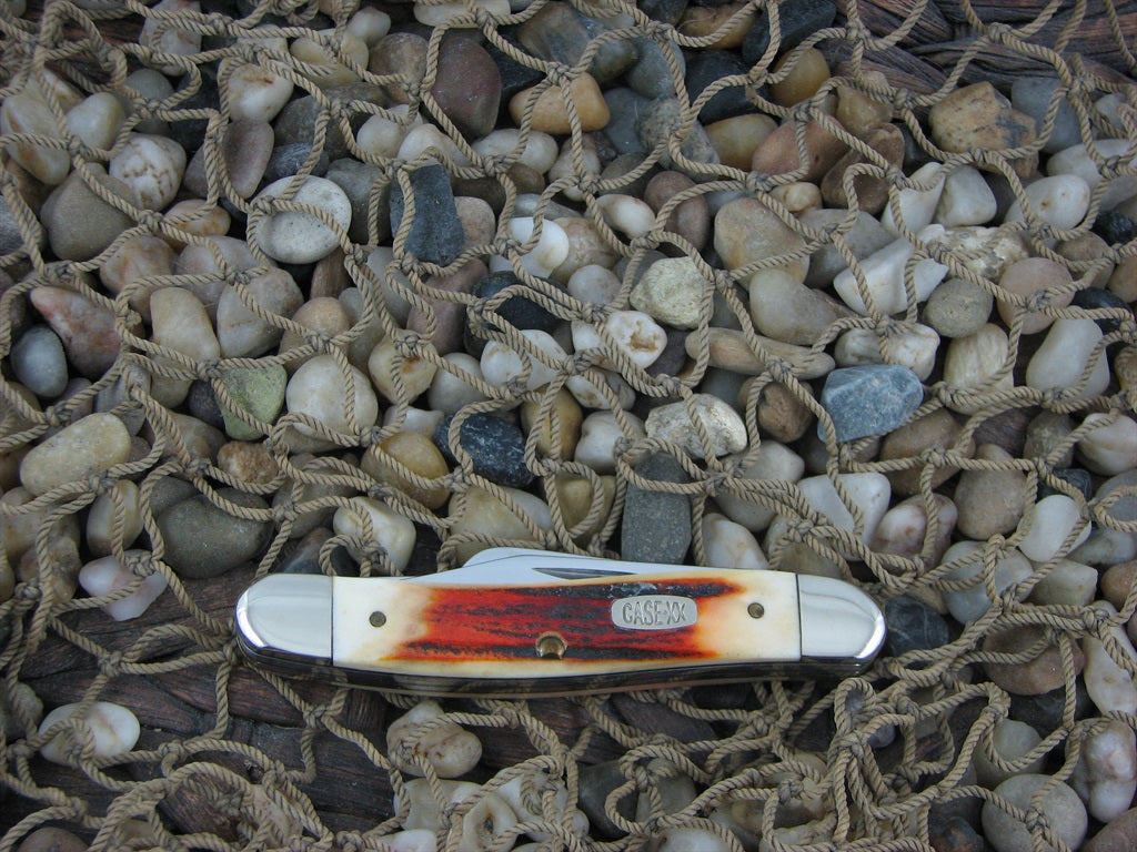 Case Knives 1997 Red Stag Stockman with TruSharp steel 5318 01713