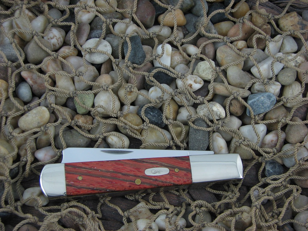 Case Knives 2007 Orange Curly Maple Razor with TruSharp steel 72005RAZ 06338