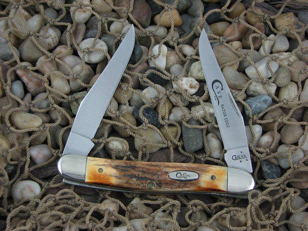 Case Cutlery 2007 Burnt Stag Muskrat with TruSharp steel Muskrat 08429