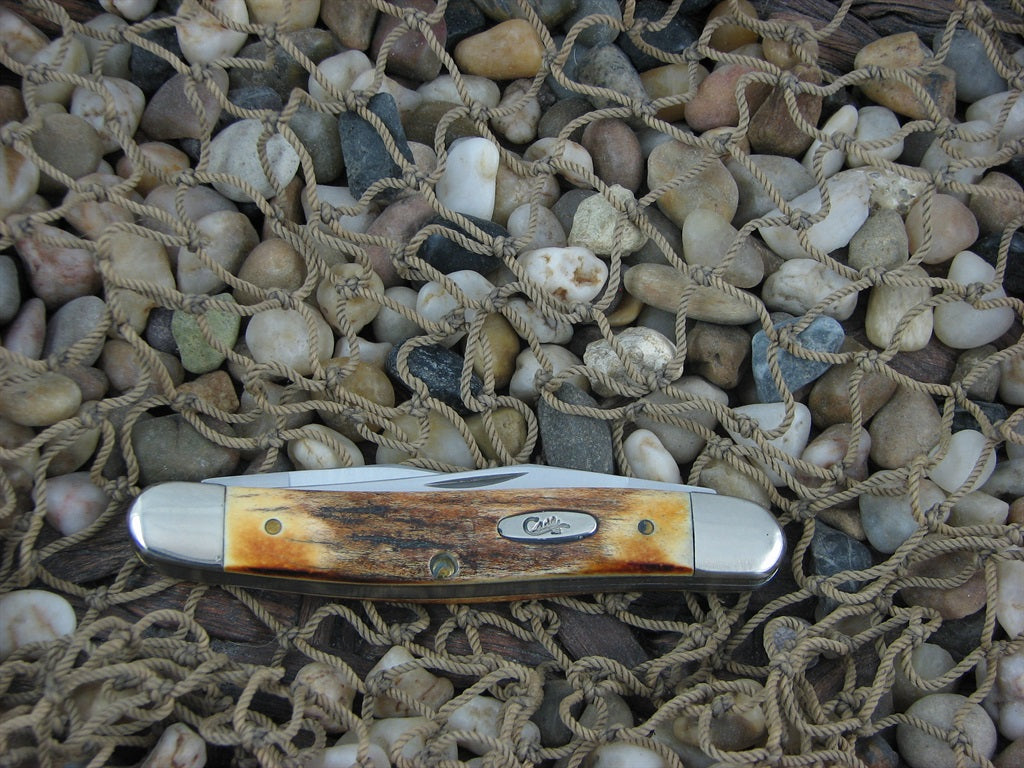 Case Cutlery 2007 Burnt Stag Muskrat with TruSharp steel 08429