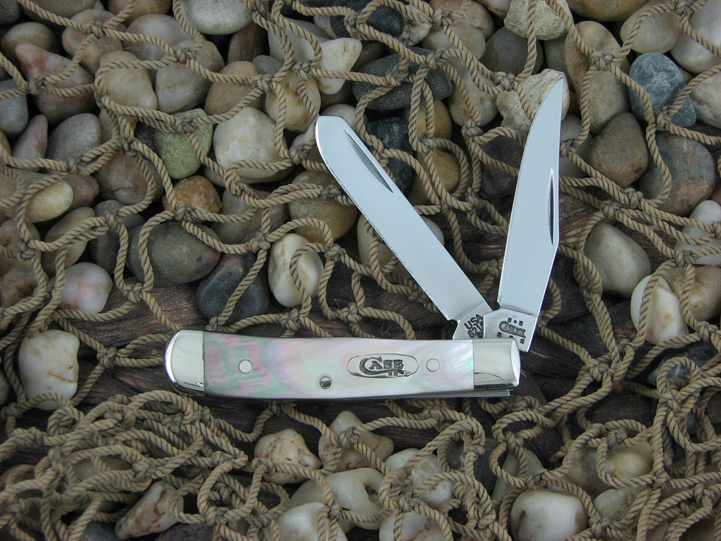 Case Cutlery 2004 Black Pearl Tiny Trapper with TruSharp steel 82154 03785