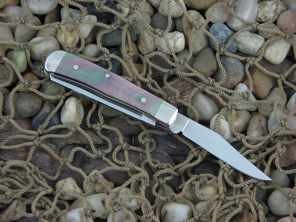 Case Cutlery 2004 Black Pearl Tiny Trapper with TruSharp steel 82154 03785