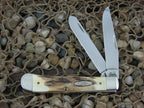 Case Cutlery 2000 Burnt Stag Trapper with TruSharp steel 5254 