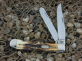 Case Cutlery 1997 Burnt Stag Trapper with TruSharp steel 5254 
