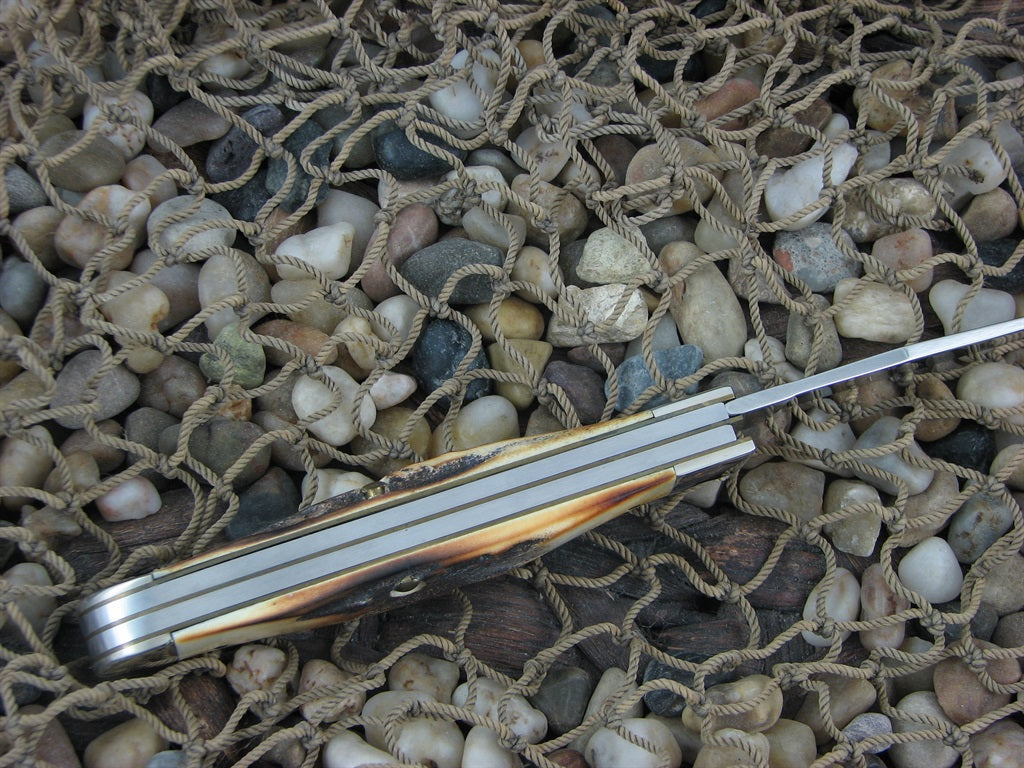 Case Cutlery 1997 Burnt Stag Trapper with TruSharp steel 5254