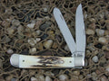 Case Cutlery 2000 Burnt Stag Trapper with TruSharp steel 5254 
