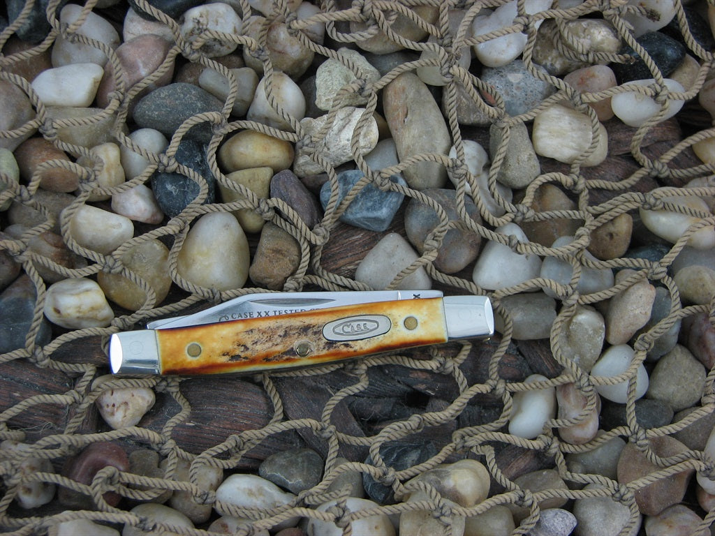 Case Cutlery 1989 Burnt Stag Pen Knife with TruSharp steel 5233 #B