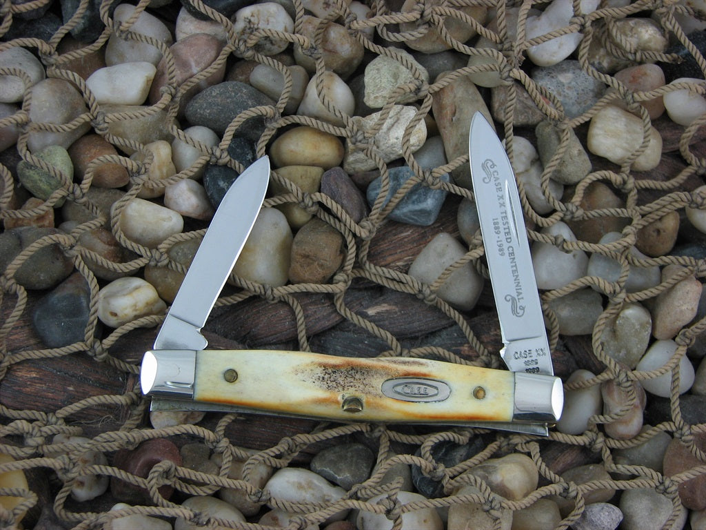 Case Cutlery 1989 Burnt Stag Pen Knife with TruSharp steel 52042 
