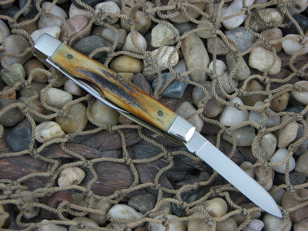 Case Cutlery 1989 Burnt Stag Pen Knife with TruSharp steel 52042