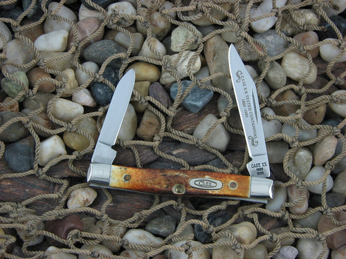 Case Cutlery 1989 Burnt Stag Pen Knife with TruSharp steel 5233 