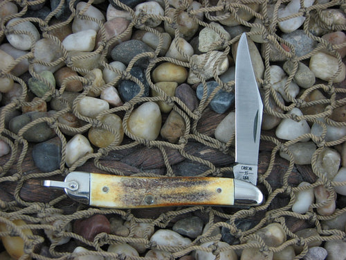 Case Knives 1980 Burnt Stag Peanut with TruSharp steel 5120R 