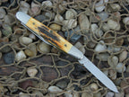 Case Knives 1997 Burnt Stag Eisenhower with TruSharp steel 05263