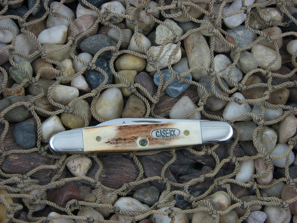 Case Knives 1997 Burnt Stag Eisenhower with TruSharp steel 05263