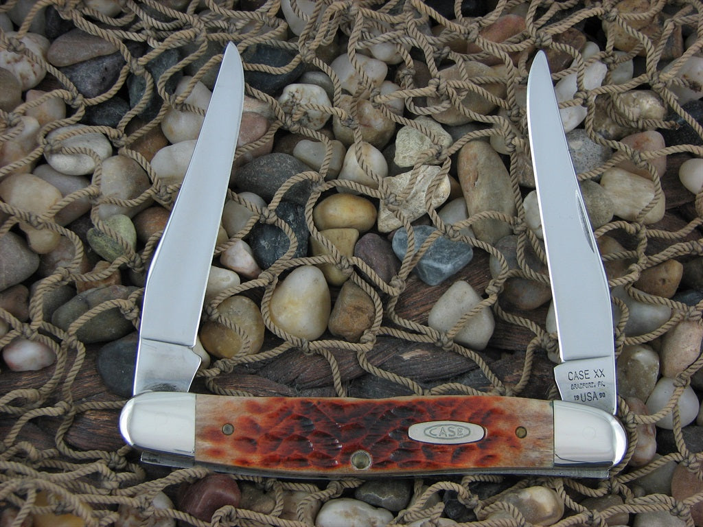 Case XX 1990 Brown Bone Muskrat with Carbon steel Muskrat 