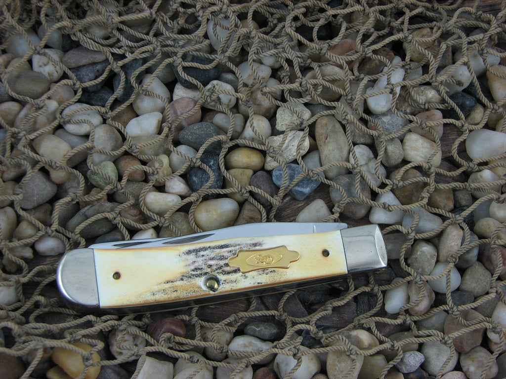 Case XX 1991 Winston Cup Burnt Stag Trapper with TruSharp steel 5254 NM