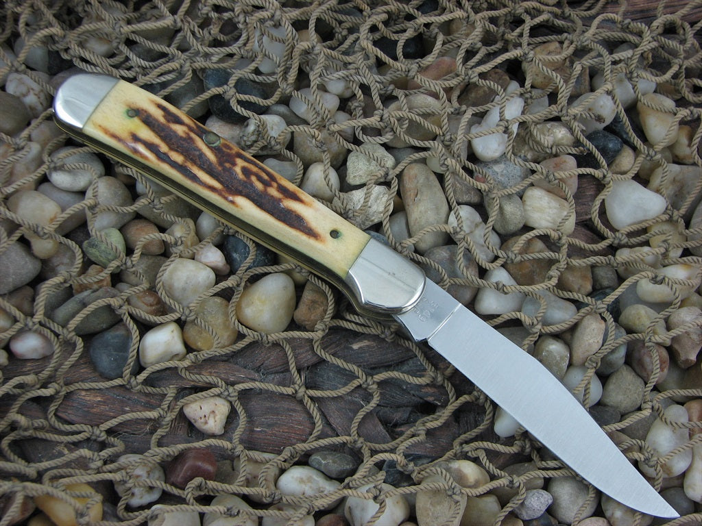 Case XX 1981 Burnt Stag One Blade Copperhead with TruSharp steel 5149
