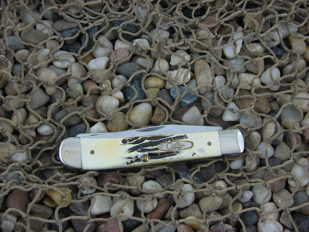 Case XX Cutlery 2002 Bonestag Trapper with TruSharp steel 6.5254 #B