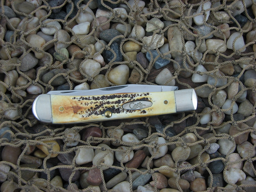 Case XX Cutlery 2002 Bonestag Trapper with TruSharp steel 6.5254 #A