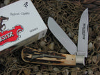 Winchester Knives 1994 Burnt Stag Bullet Trapper with Carbon steel 28103 1/2 
