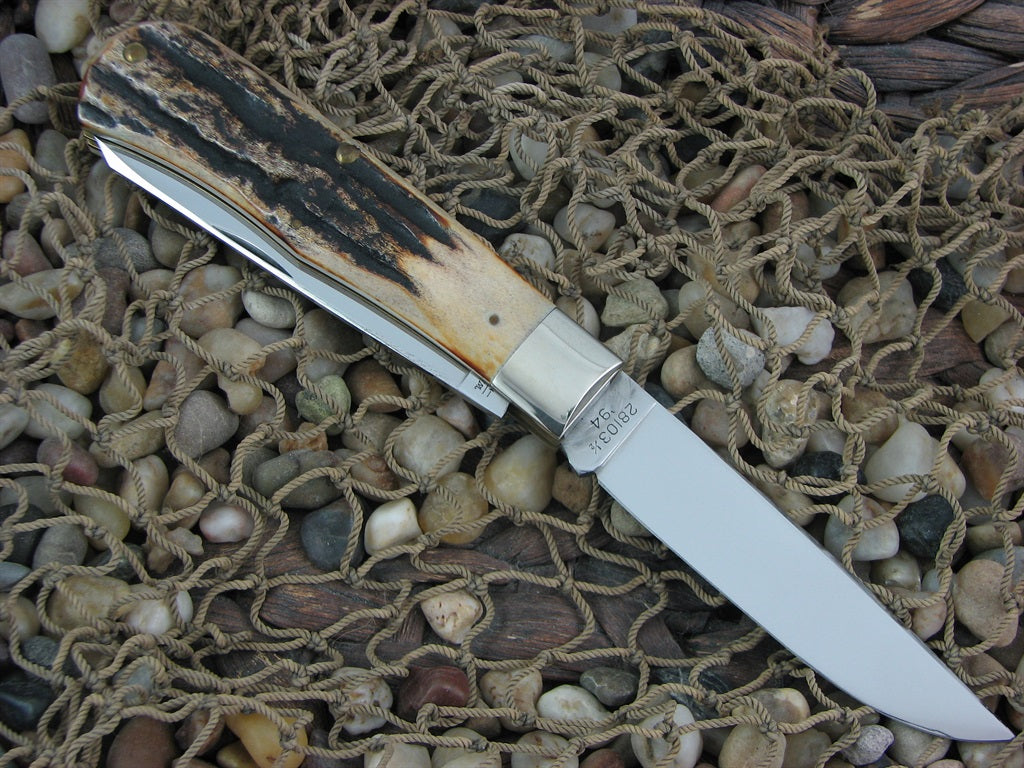 Winchester Knives 1994 Burnt Stag Bullet Trapper with Carbon steel 28103.5