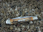 Winchester Knives 1989 Burnt Stag Banana Trapper with Carbon steel 1950